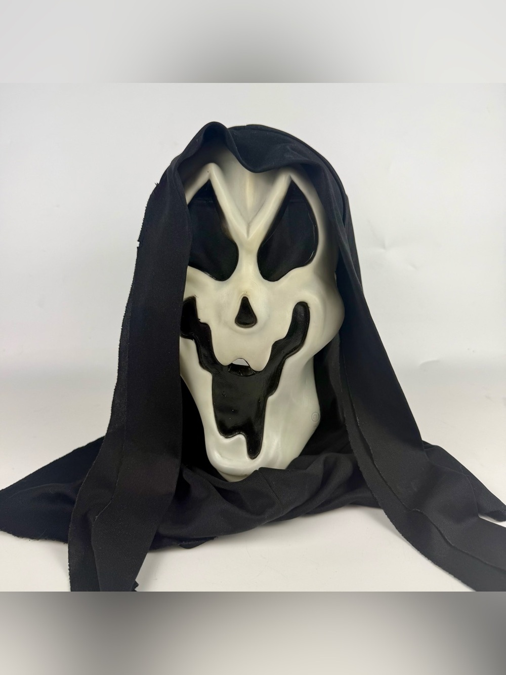 Vtg 90s Ghostface Scream Mask Easter Unlimited Fun World Rare Squiggly Smile
